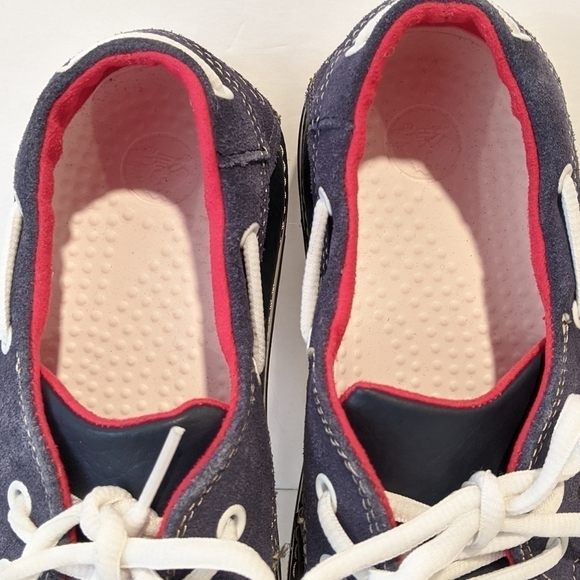 CROCS boys navy blue boat shoes size 6 - Picture 9 of 14